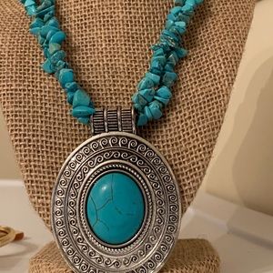 ♥️♥️♥️ SOLD Turquoise necklace 22 in